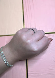 Alliance ring med Zirkonia - rhodiumpläterat silver