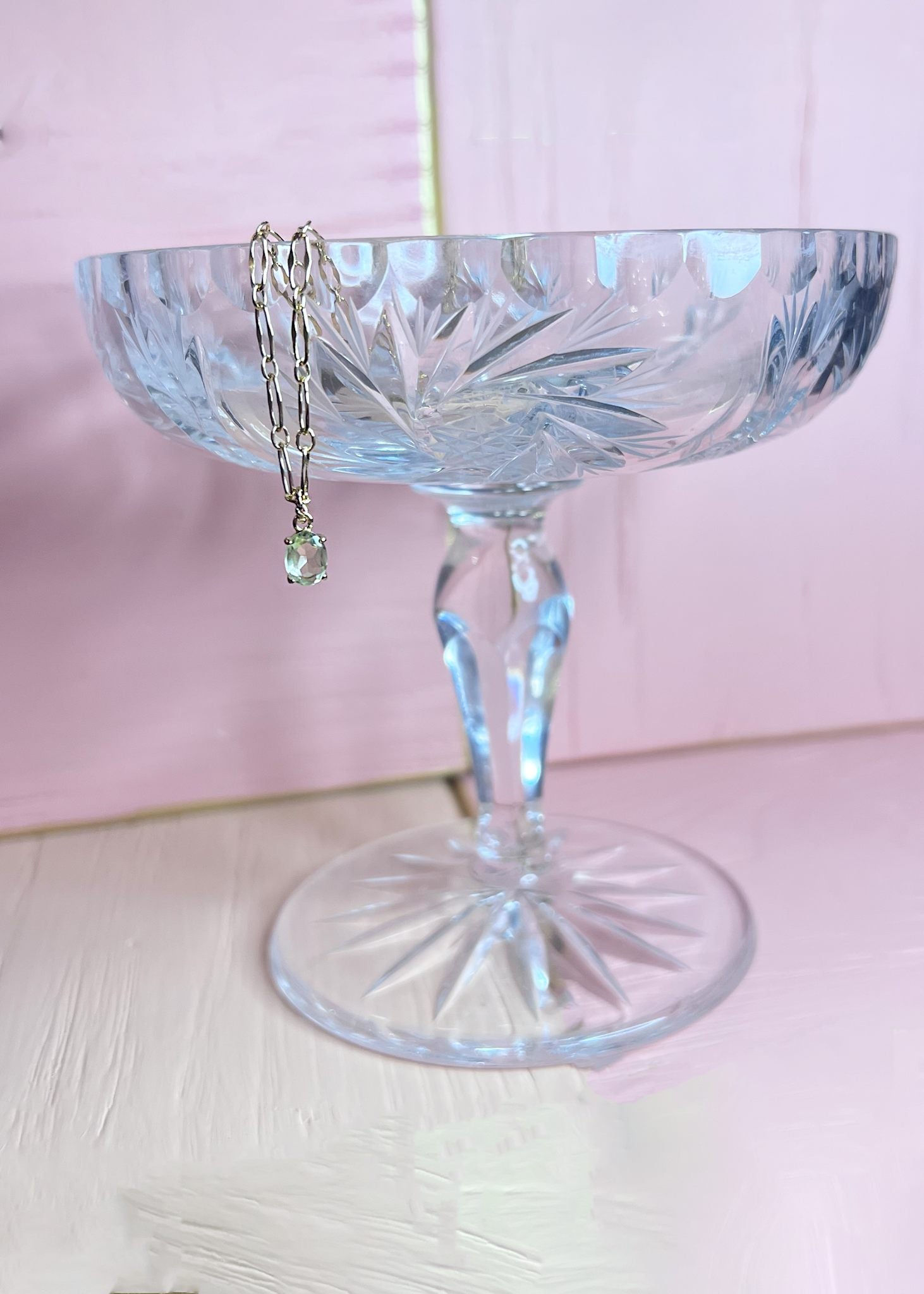Valentine hänge med Citronkvarts - guldpläterad