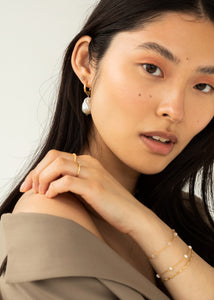 Azalea armband med Rosenkvarts - guldpläterad