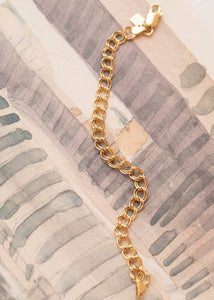 Dune armband 18 cm - guldpläterad