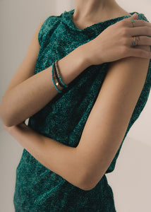 Karura armband med malakit - guldpläterad