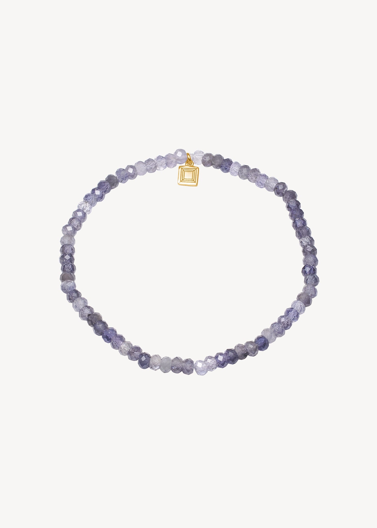 Savannah armband med iolit - guldpläterad