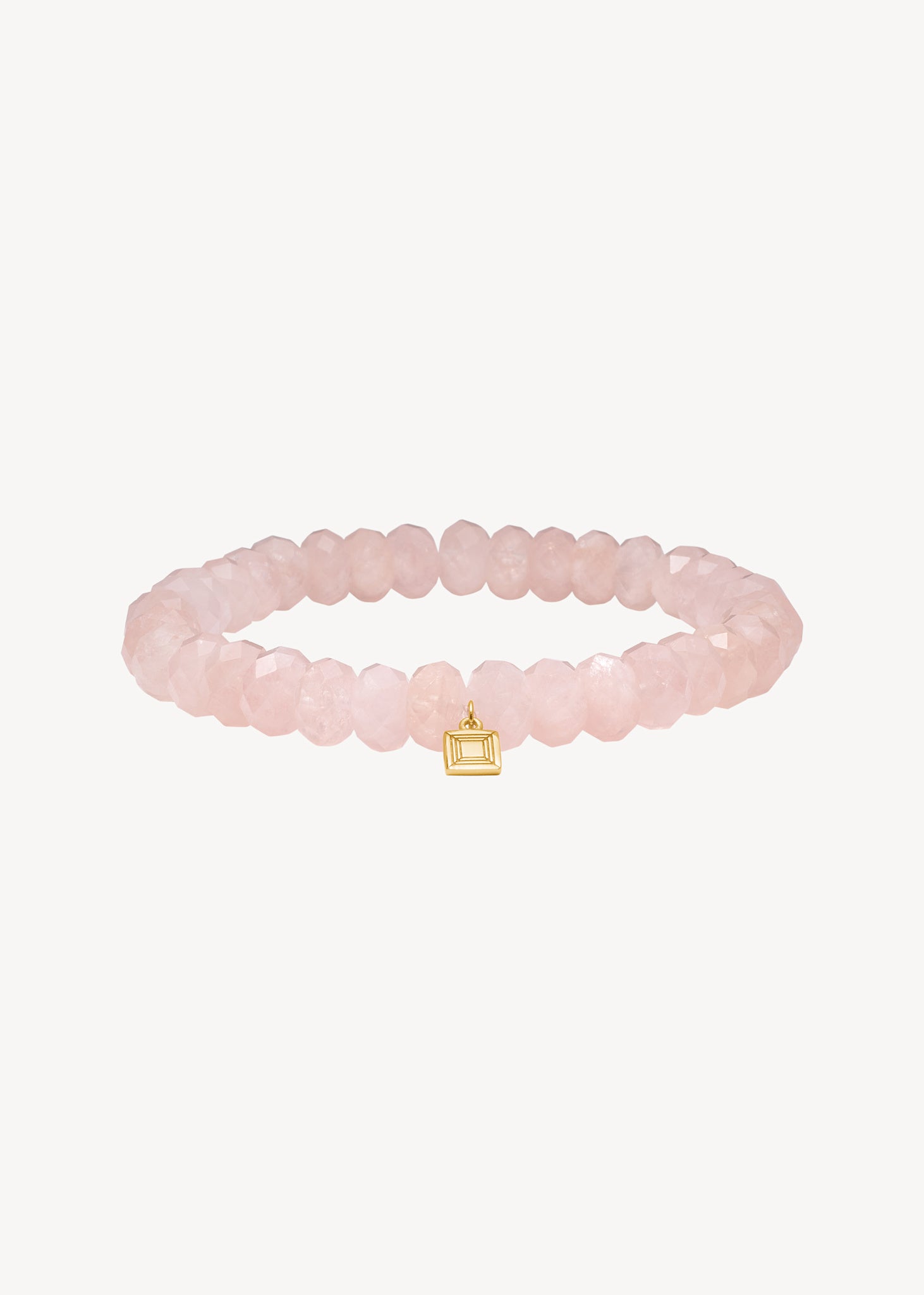 sødt armbånd med elastik med pink morganit sten, perfekt feminin gave til hende og gaven til konfirmanden