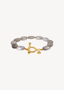 Dragee Midi armband med Rutilkvarts - guldpläterad