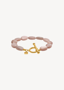 Dragee Midi armband med Sand månsten - guldpläterad