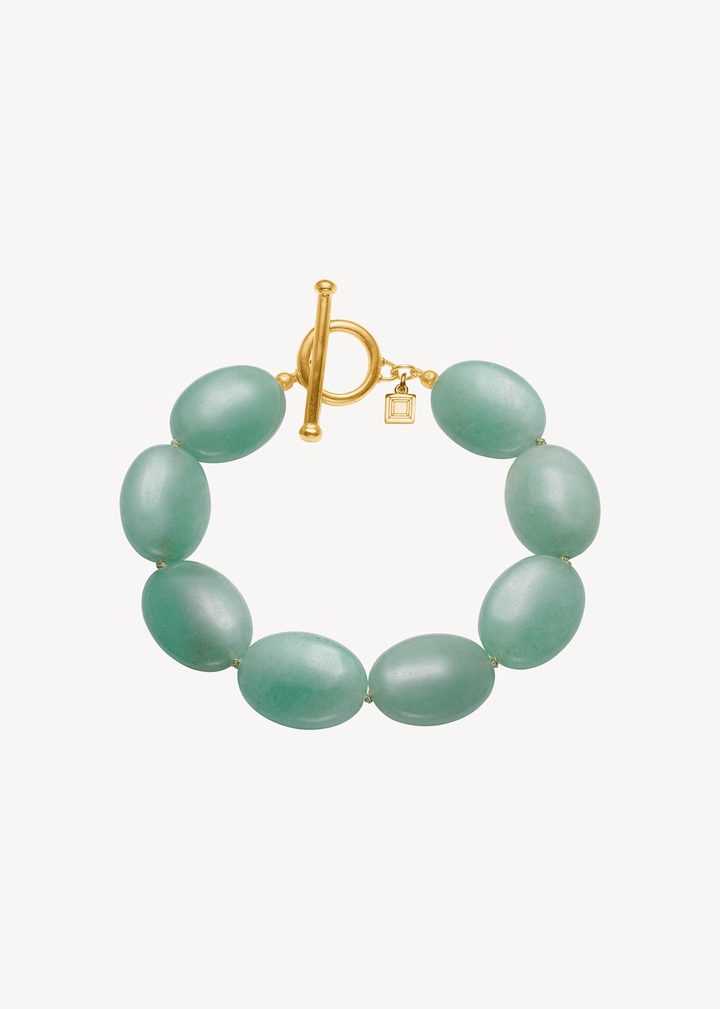 Dragee Maxi armband med Aventurin - guldpläterad