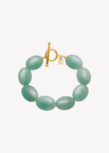 Dragee Maxi armband med Aventurin - guldpläterad