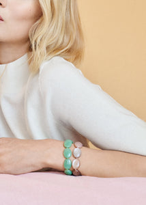 Dragee Maxi armband med Aventurin - guldpläterad