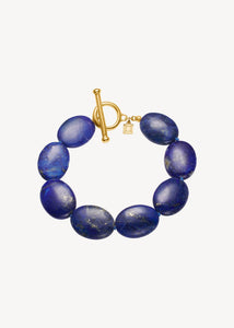 Dragee Maxi armband med Lapis Lazuli - guldpläterad