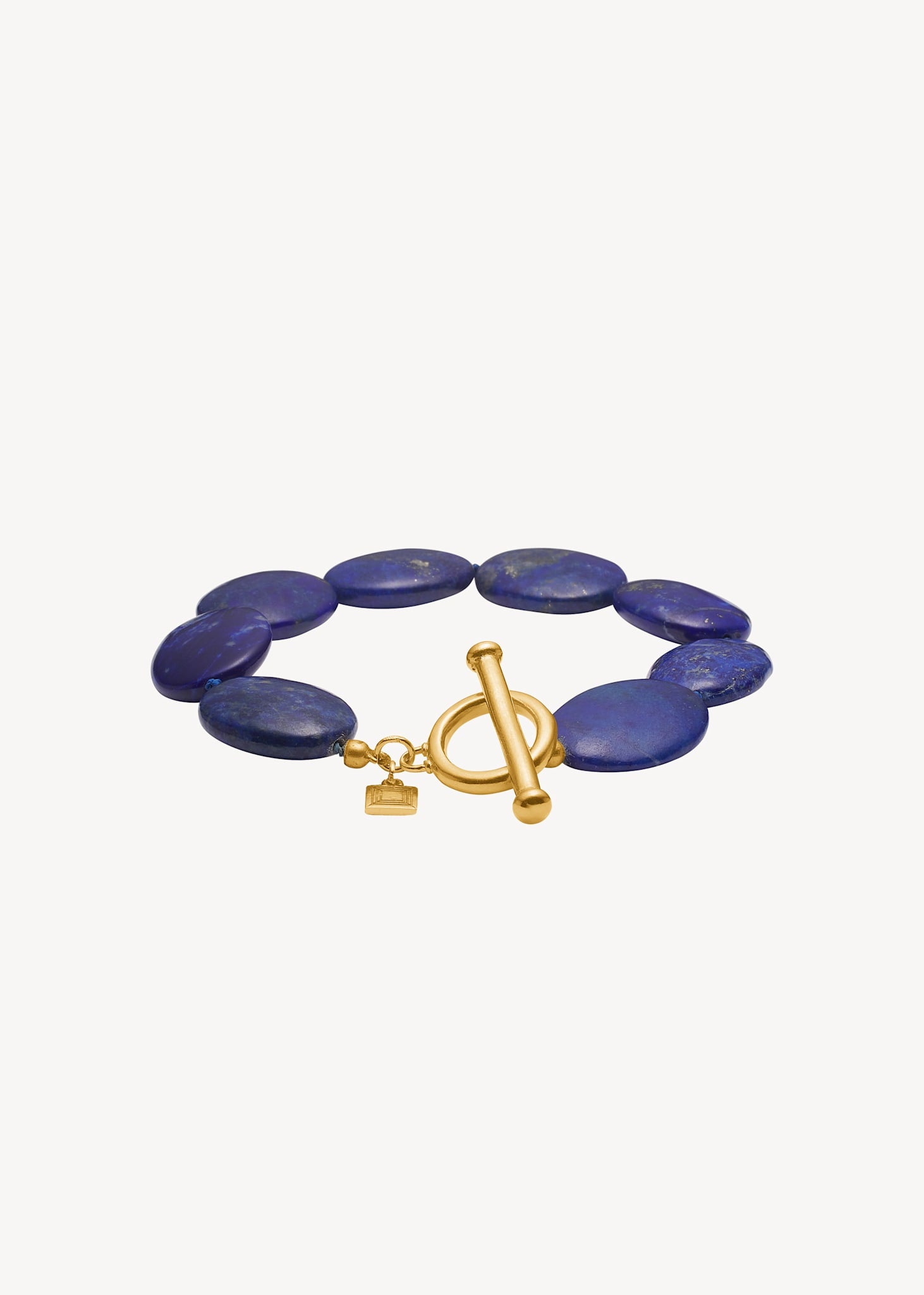 Dragee Maxi armband med Lapis Lazuli - guldpläterad