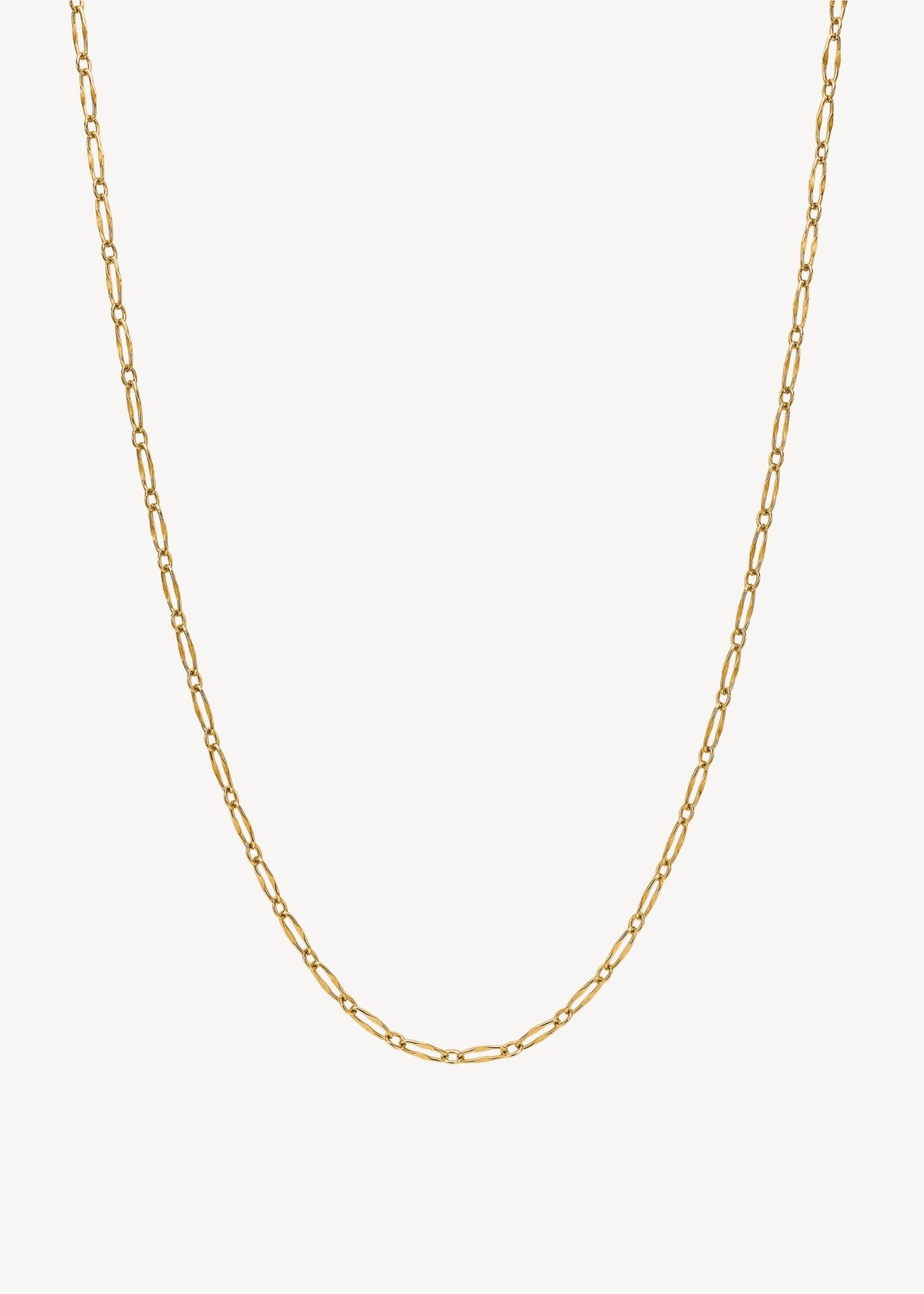 Elegant 1x3 figaro halskæde til vedhæng lavet til mænd og kvinder i guldbelagt sterling sølv fra carré jewellery, perfekt gave til hende under 500 kr