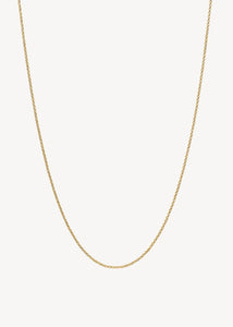 Tynd og enkel whisper halskæde til vedhæng fra carré jewellery i klassisk belcher stil i guldbelagt sterling sølv i 50 cm til mænd og kvinder