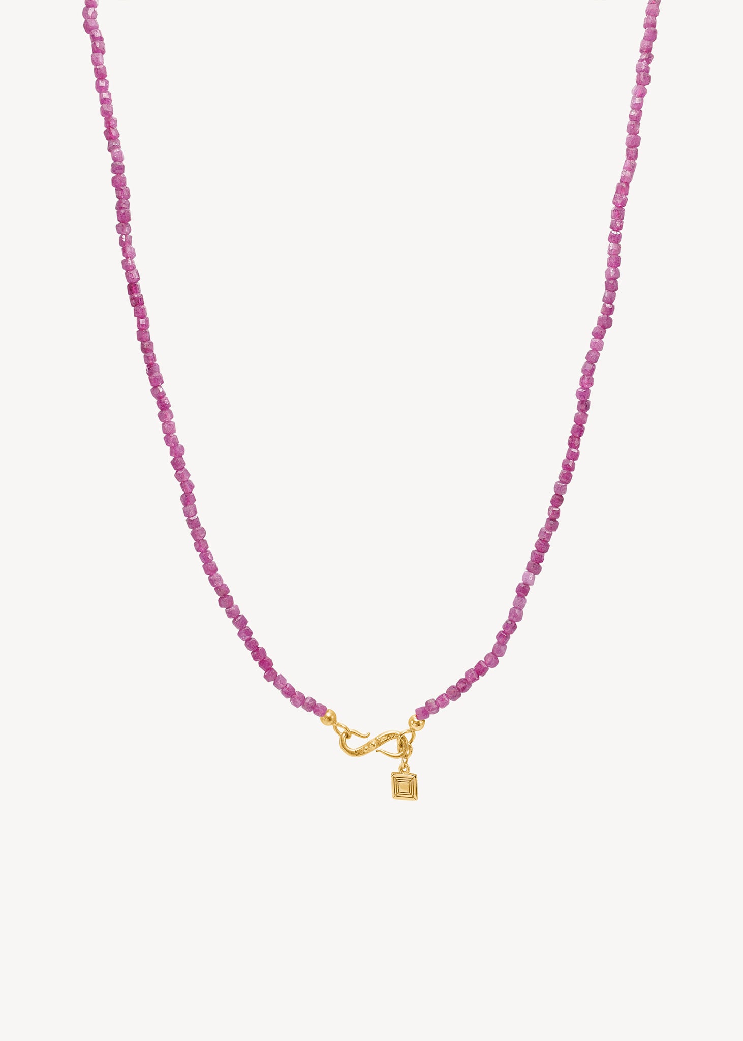 Grace halsband med Rubin - guldpläterad