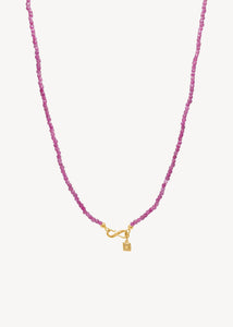 Grace halsband med Rubin - guldpläterad