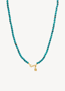 Sea halsband med Turkis - guldpläterad