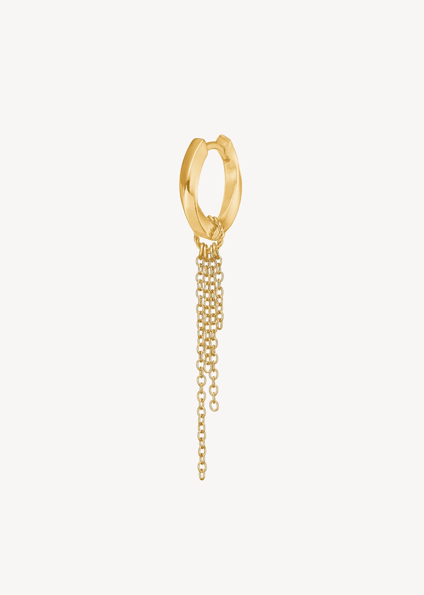 Kedjeberlock 3 cm 1 stk - guldpläterad