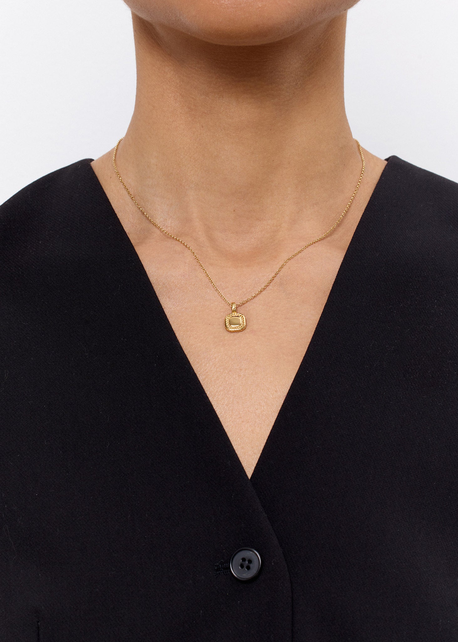 Whisper halsband 38+2cm - förgyllt