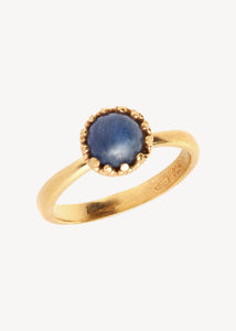 Zoë ring med Kyanit - guldpläterad