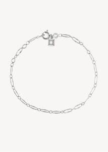 Elegant 1x3 figaro kæde armbånd til mænd og kvinder i sterling sølv fra carré jewellery, perfekt gave til hende under 400 kr