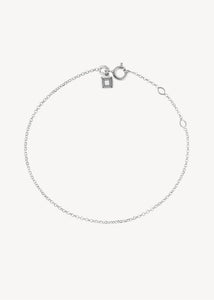 Smukt enkelt armbånd i 925 vandfast sterling sølv med en tynd, fin belcher kæde med kliklås til mænd og kvinder, perfekt gave til hende under 400 kr