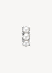 GEM hoop med Pärla 1cm - silver