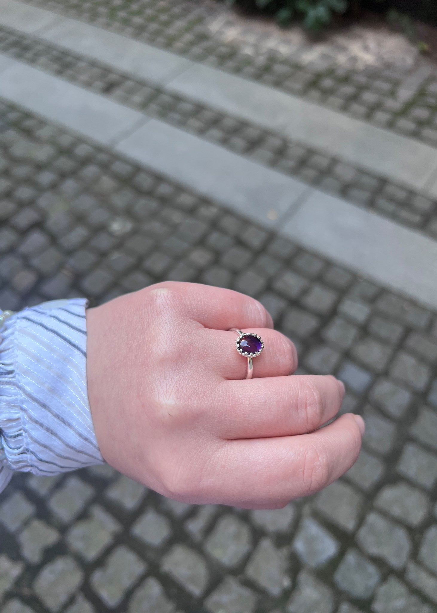 Lana ring med Ametist - silver