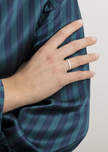 Pinstripe ring - silver