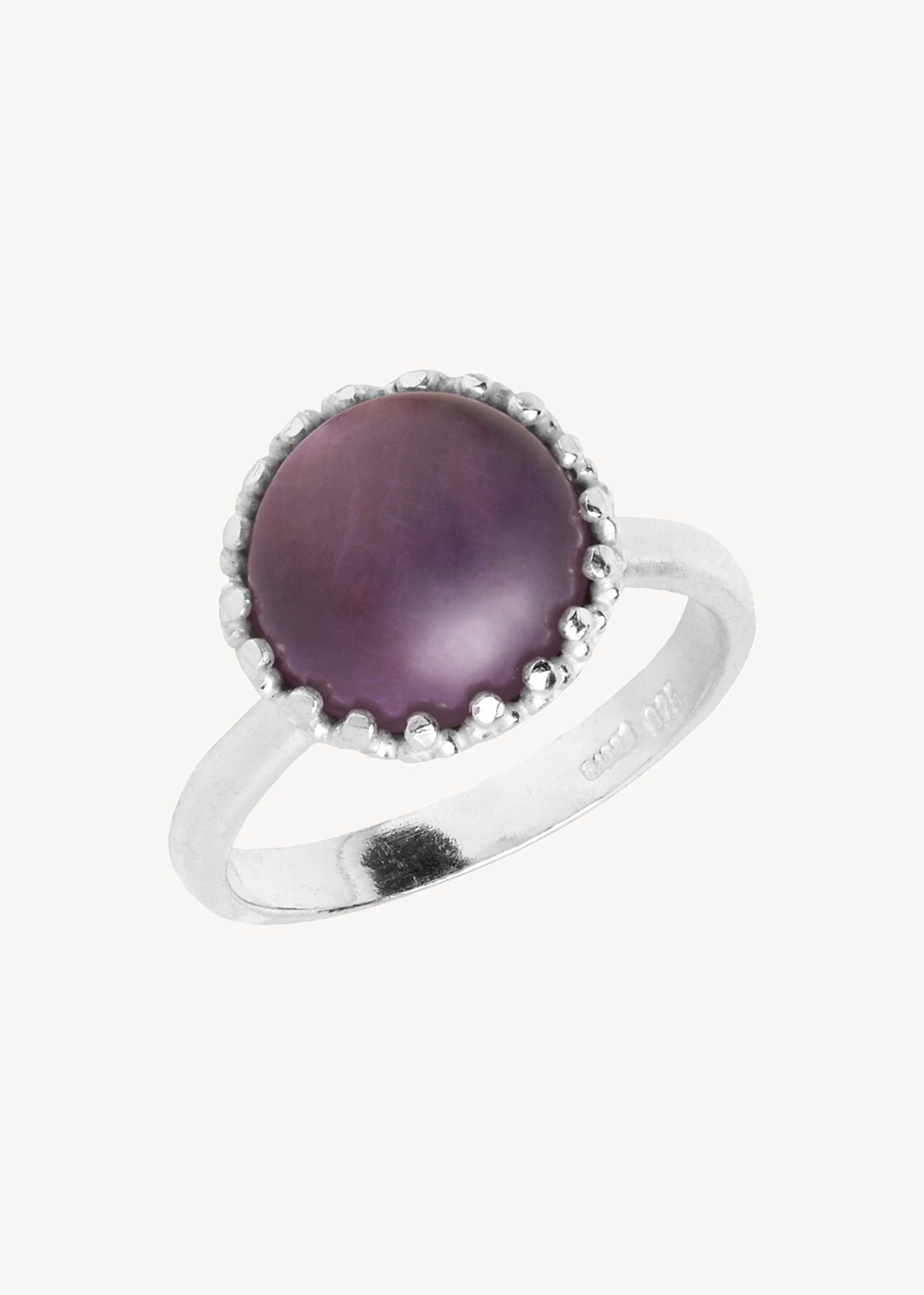 Aelia ring med Ametist - silver