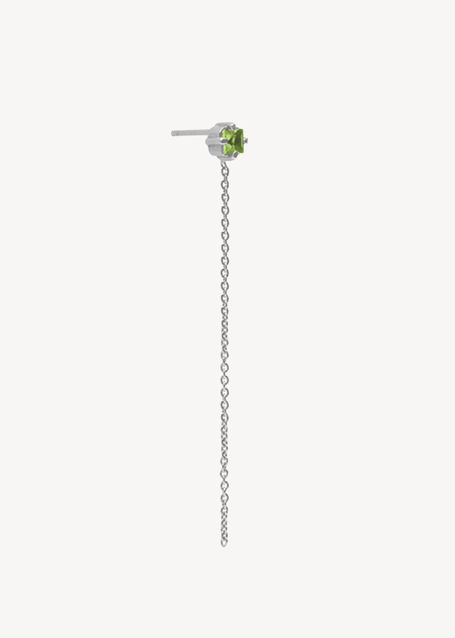 Ariana örhängen med Peridot - silver