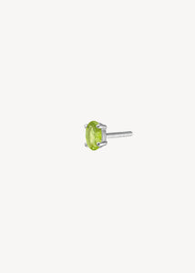 Esther örhängen med Peridot - silver