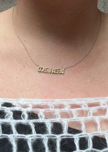 10-karats Copenhagen halsband med champagnefärgad diamant