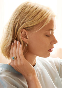 10-karat Venus ring med Blå Topas