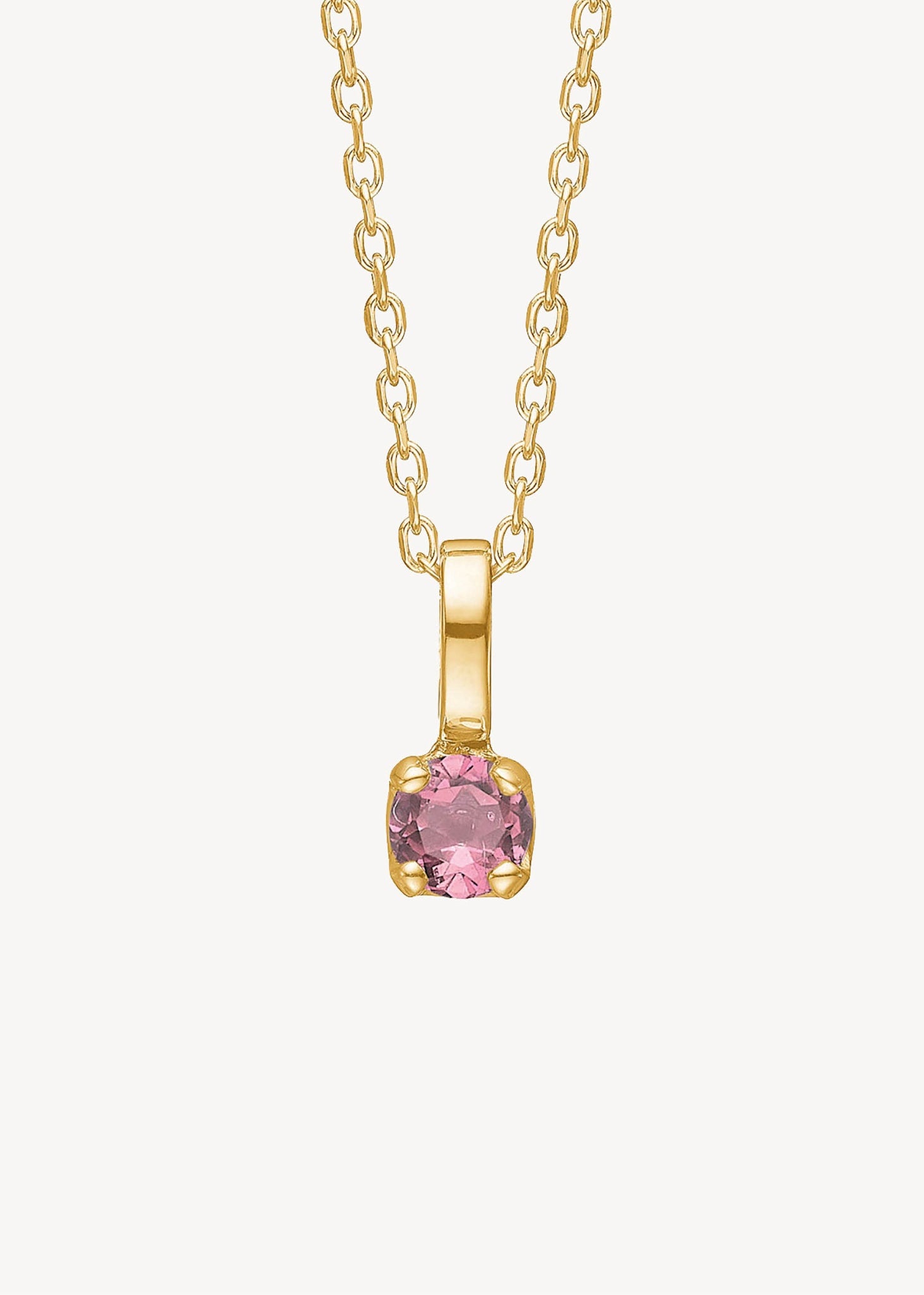 10-karat Rainbow hänge med Pink Turmalin