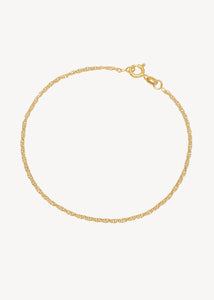 9 karat guld armbånd med Prince of Wales led i ægte guld, perfekt luksus gave til hende og perfekt vandfast armbånd til mænd og kvinder