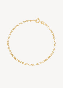 Smukt Wave armbånd i ægte 9 karat vandfast guld med et bølget design der glimter i lyset med spring lås, perfekt luksus gave til hende og gave til ham 