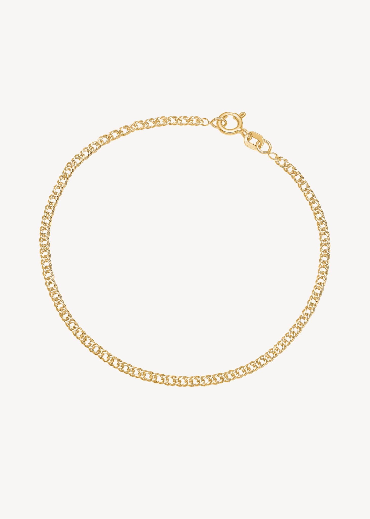 Smukt armbånd i 9 karat ægte guld med cuban rombo led til mænd og kvinder, den perfekte gave til hende der har alt og gaven til ham i guld 