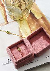 10-karat Floret-ring med kromdiopsid