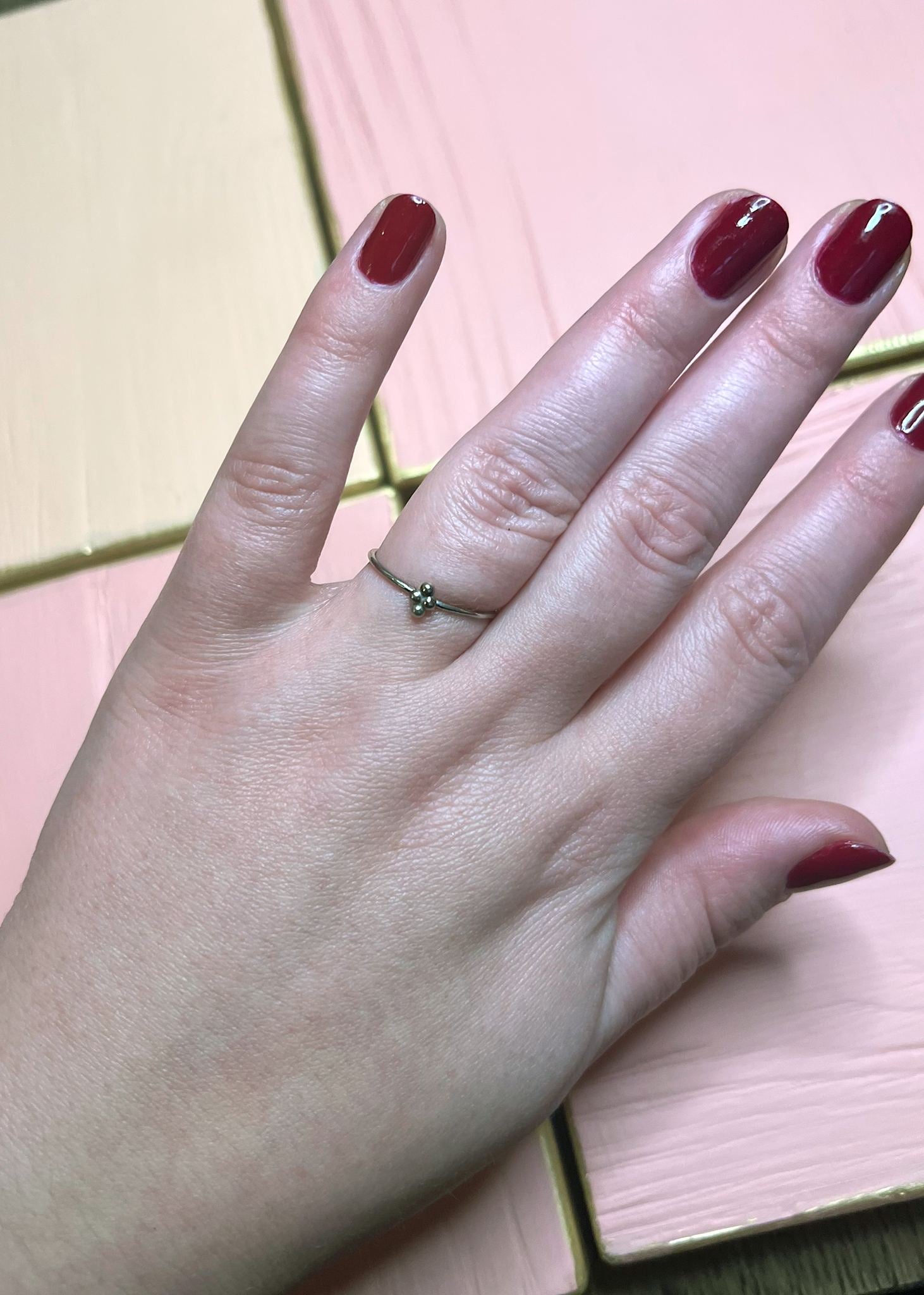 Quatre ring - oxiderat silver